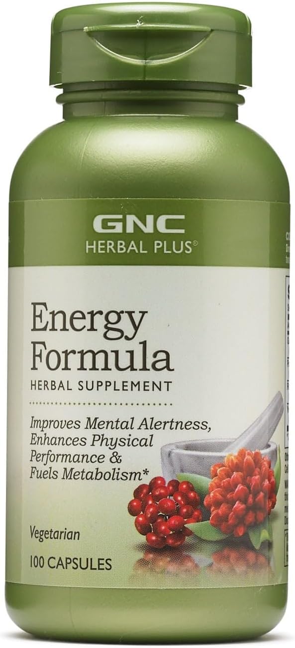 GNC Herbal Plus Energy Formula (100 Capsules) - görsel 1