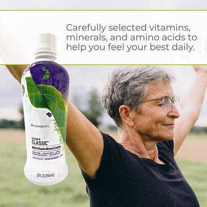 Youngevity Ultimate Classic Multivitamin & Mineral Complex - Highly Absorbable Liquid (4-Pack)