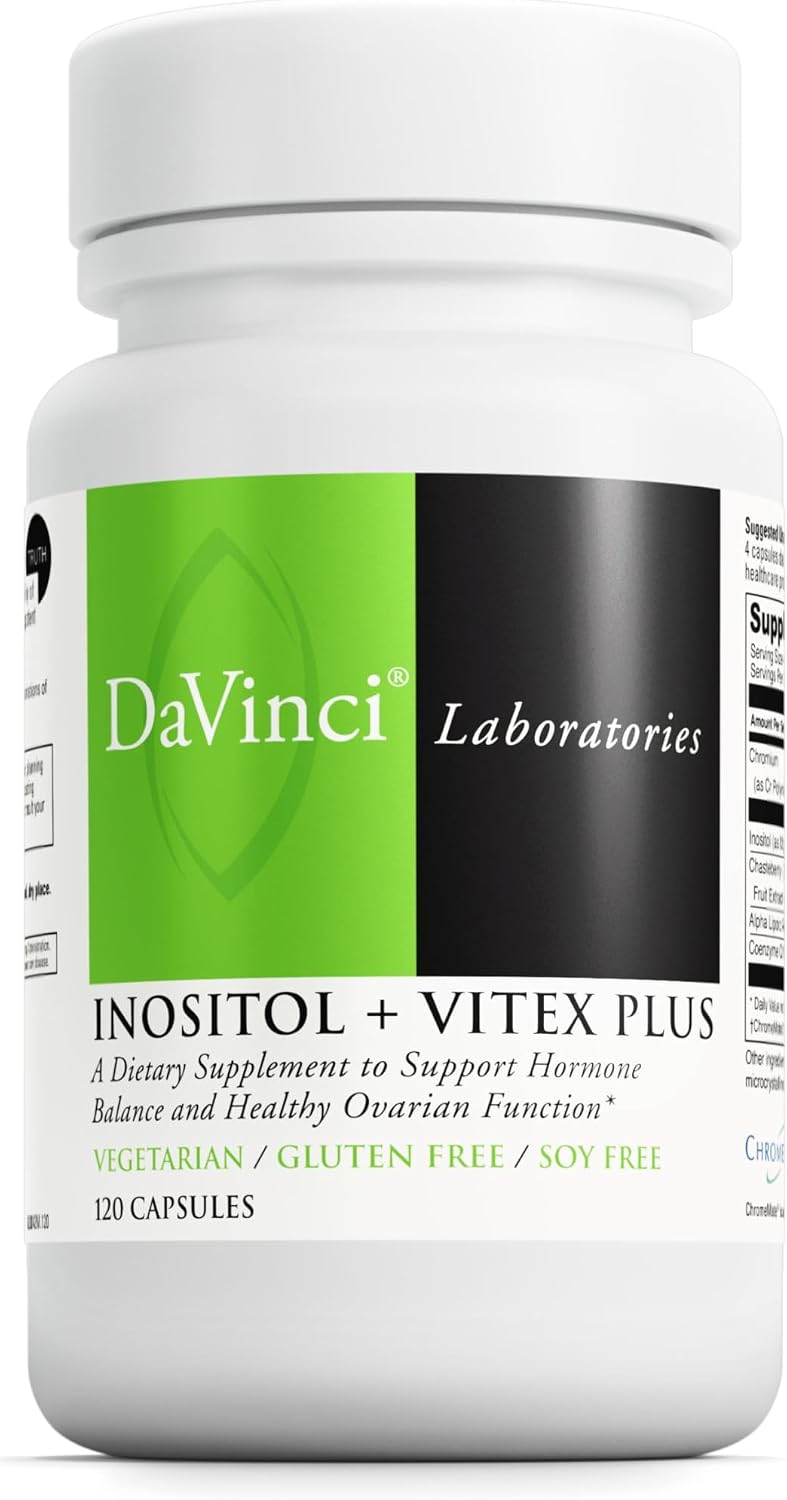 DAVINCI Labs - Inositol + Vitex Plus - A – Inositol – Often referred to as vitamin B8, inositol is a carbohydrate – Image 1