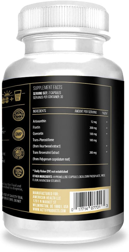 Actif Sirtuin Mega Support with 5 Advanced Factors