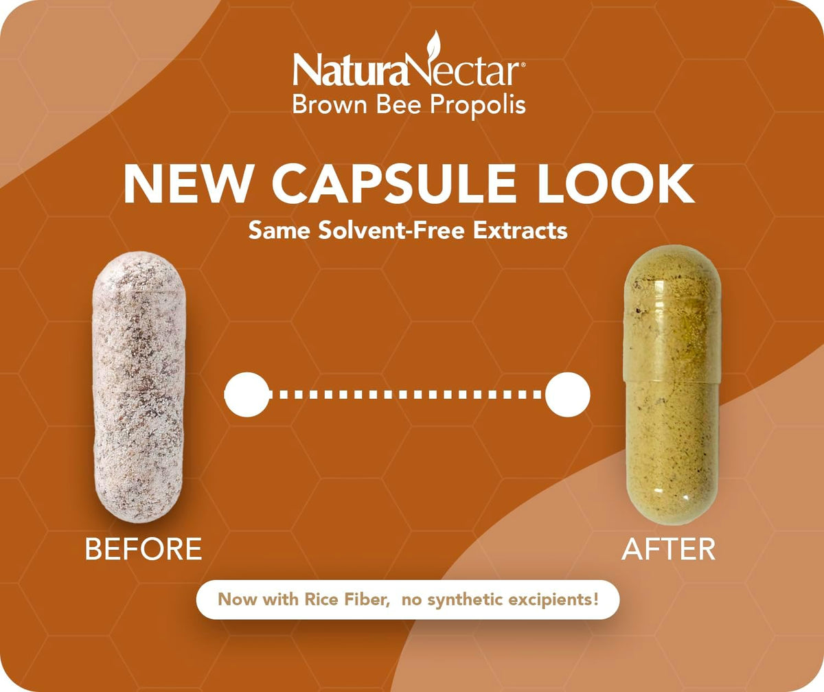 NaturaNectar Brown Bee Propolis – NSF Certified – 60 Capsules - görsel 7