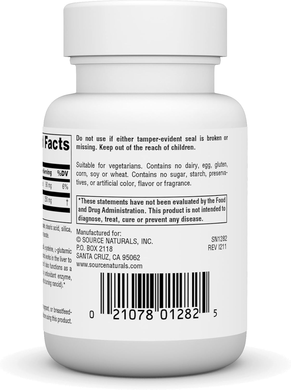 Source Naturals Glutathione 250mg - 30 Tablets - görsel 3