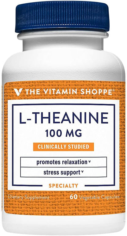 The Vitamin Shoppe L-Theanine 100mg - 120 Capsules