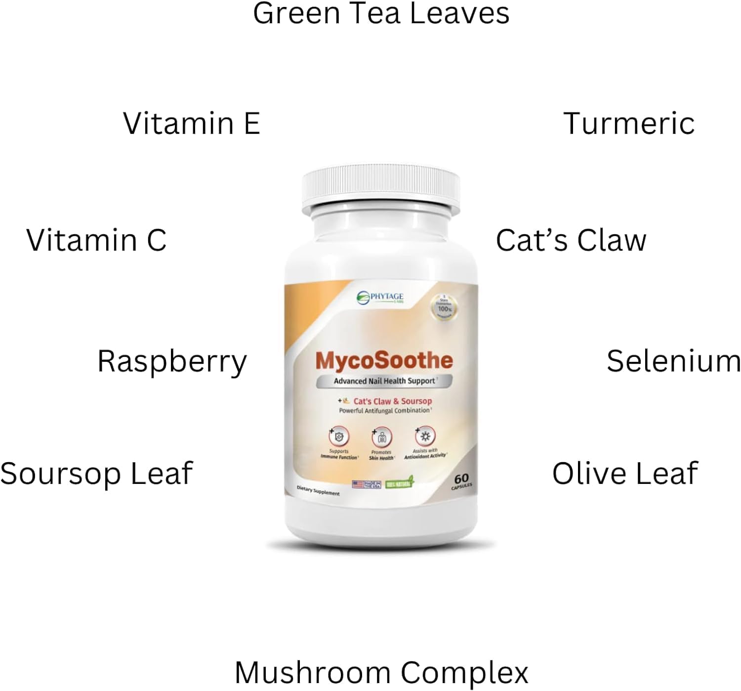 MycoSoothe Advanced Hair, Skin, Nail & Immunity Support Formula - 3 Pack Capsules - görsel 6