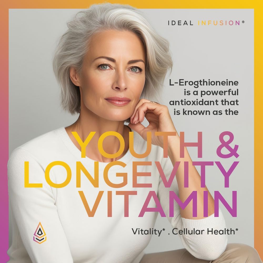 Fermentation Based L-Ergothioneine 30mg – Longevity Vitamin, Antioxidant, 60 Servings, Vegan - görsel 4
