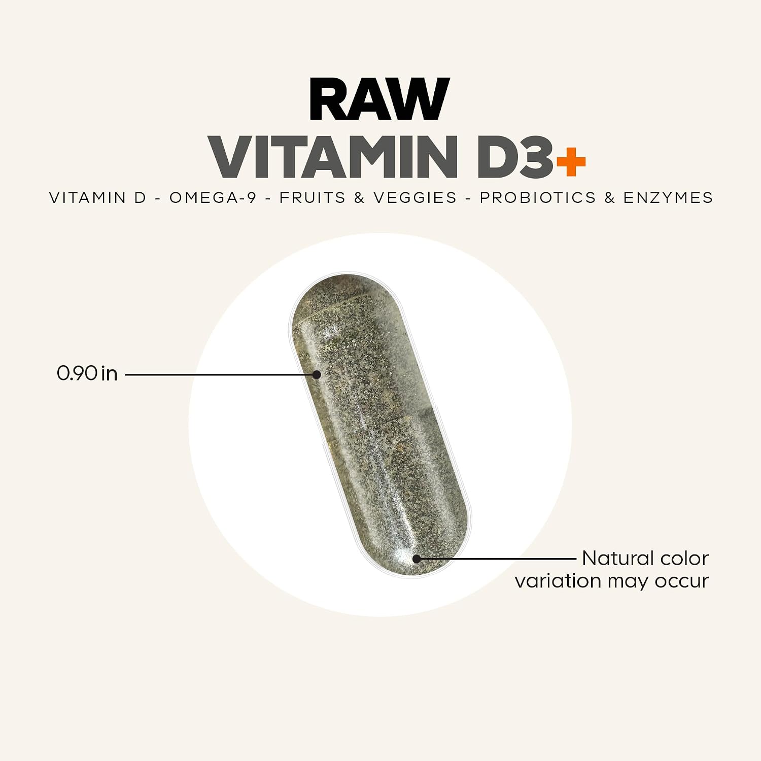 Codeage Raw Vitamin D3+ High Potency 5000 IU – 60 Capsules - görsel 8