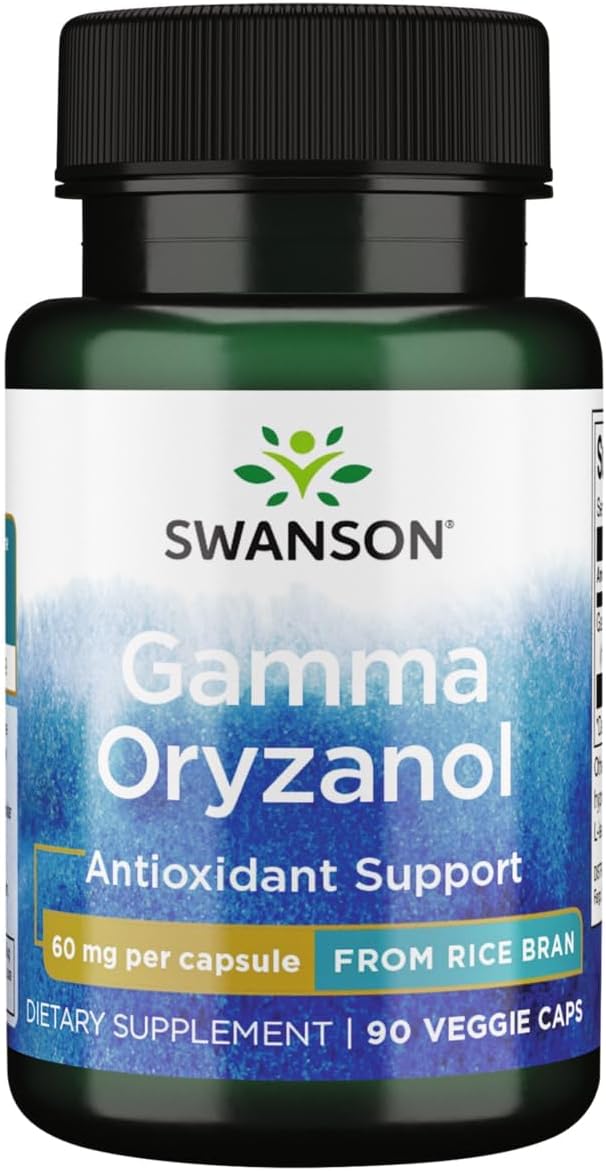 Swanson Gamma Oryzanol from Rice Bran 60 mg, 90 Vegetarian Capsules - görsel 1
