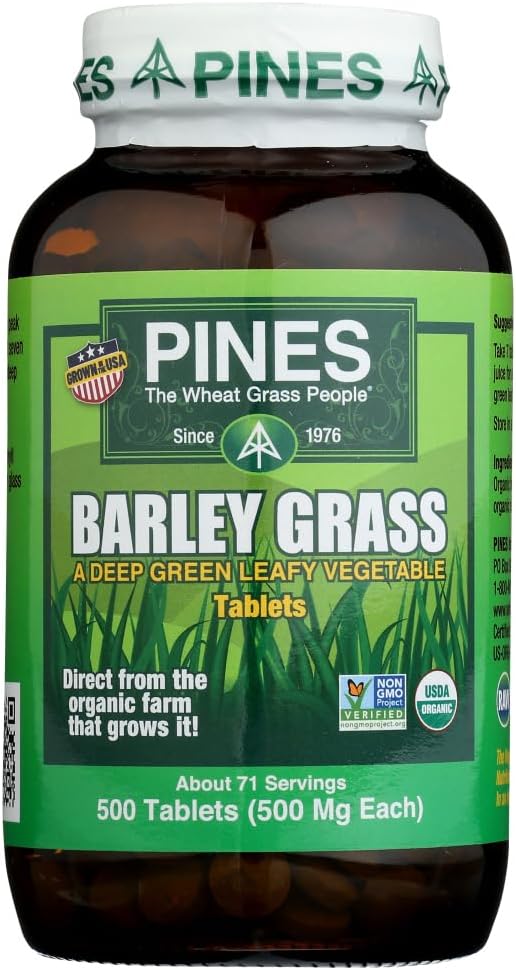 Pines Barley Grass 500 Milligrams 500 Tablets - görsel 1