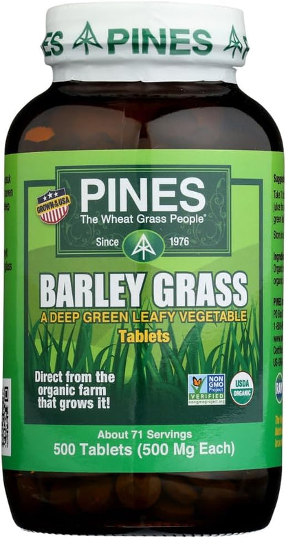 Pines Barley Grass 500 Milligrams 500 Tablets
