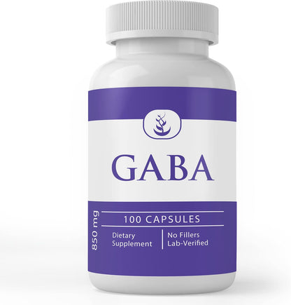 Pure Original Ingredients GABA, 100 Capsules