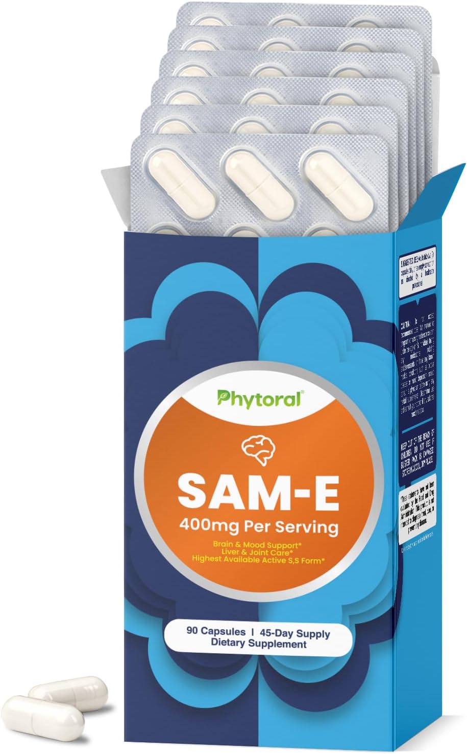 Pure SAM E Supplement 400mg – with Vitamin B12 - görsel 1