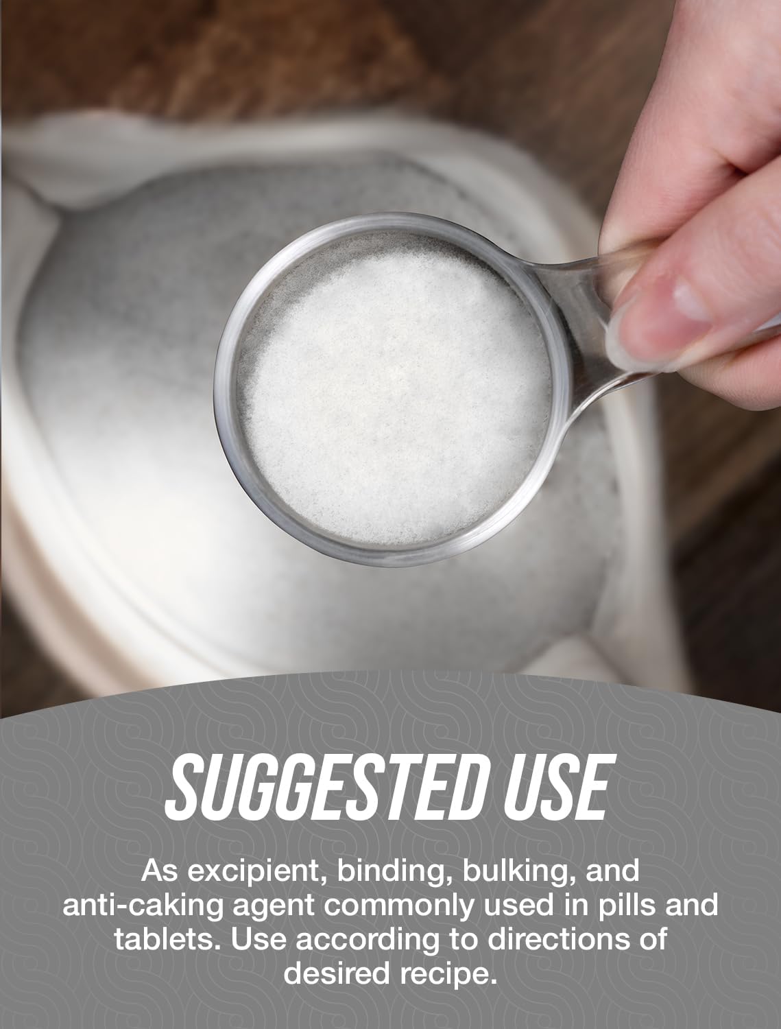 BulkSupplements.com Microcrystalline Cellulose Powder - Food Grade MCC (5kg) - görsel 4