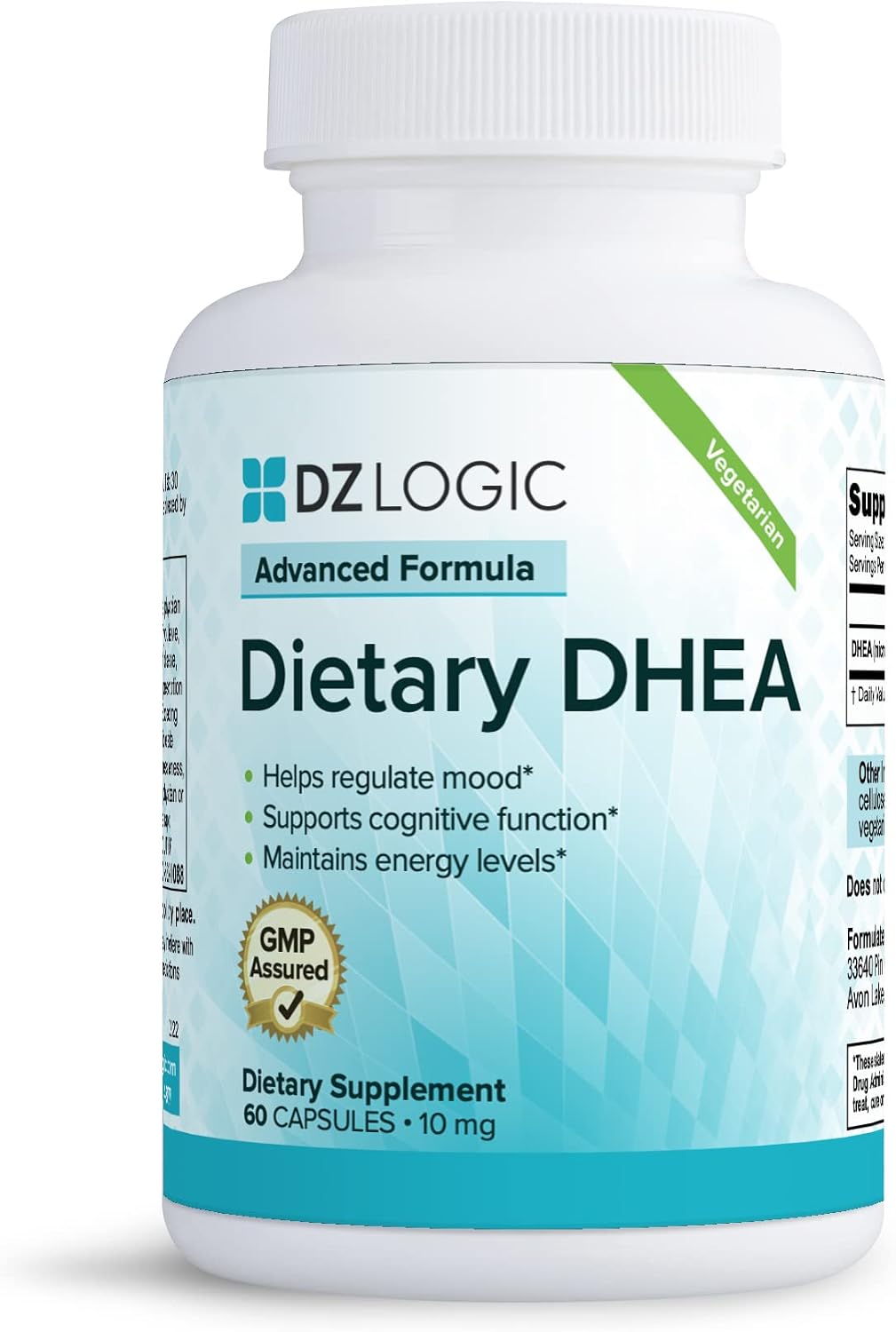Dr. Dzugan's Advanced DHEA Formula - 10 mg, 60 Capsules - Gluten-free, GMP Certified - görsel 1