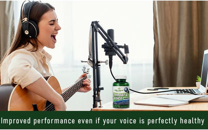 VitaVocal Throat & Voice Enhancer - Natural Herbal Food Supplement for Vocal Clarity and Throat Comfort
