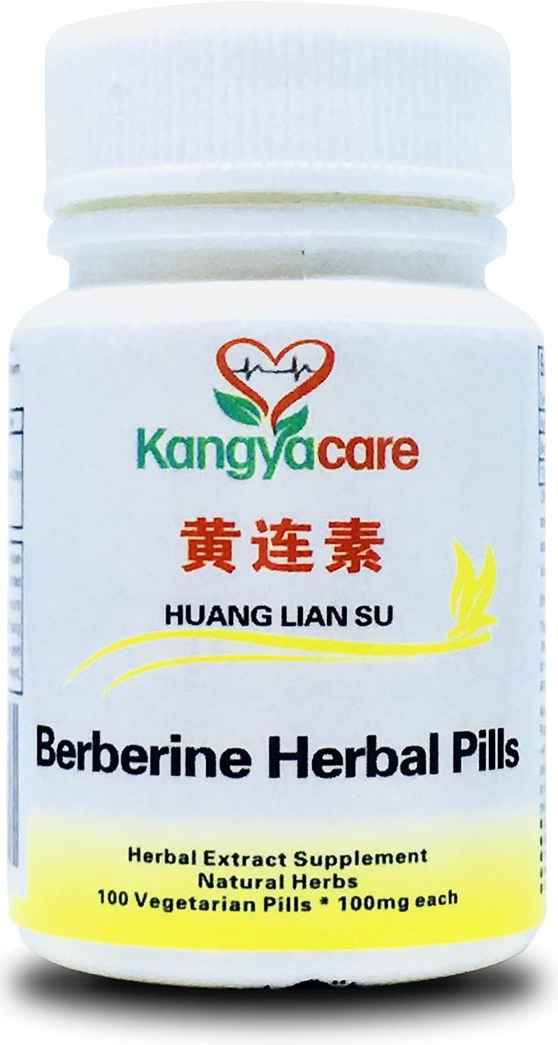 Kangyacare Berberine Herbal Tablets – 0.1 g Berberine HCl – 100 Tablets - görsel 1
