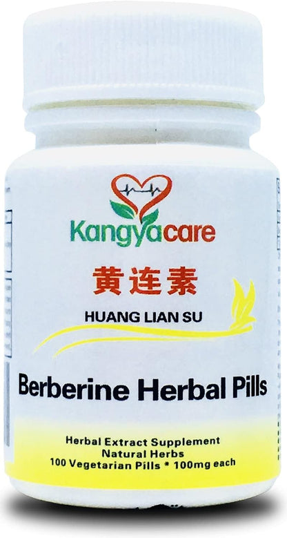 Kangyacare Berberine Herbal Tablets – 0.1 g Berberine HCl – 100 Tablets