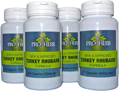 Pro Herb Turkey Rhubarb 450 mg, 100 Capsules