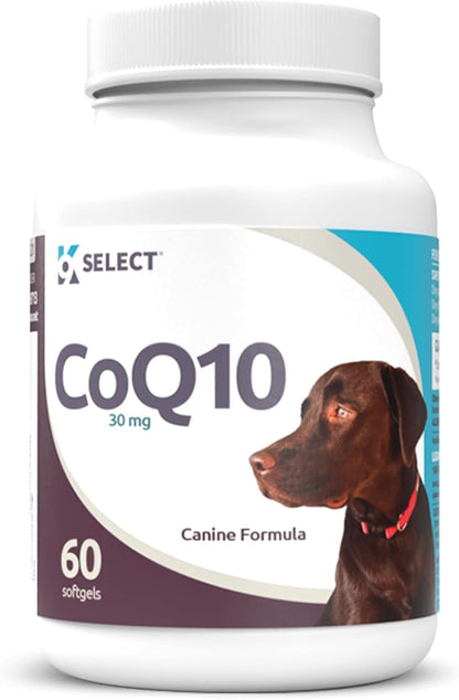 K9 Select CoQ10 Supplement for Dogs, 30mg – 90 Softgels