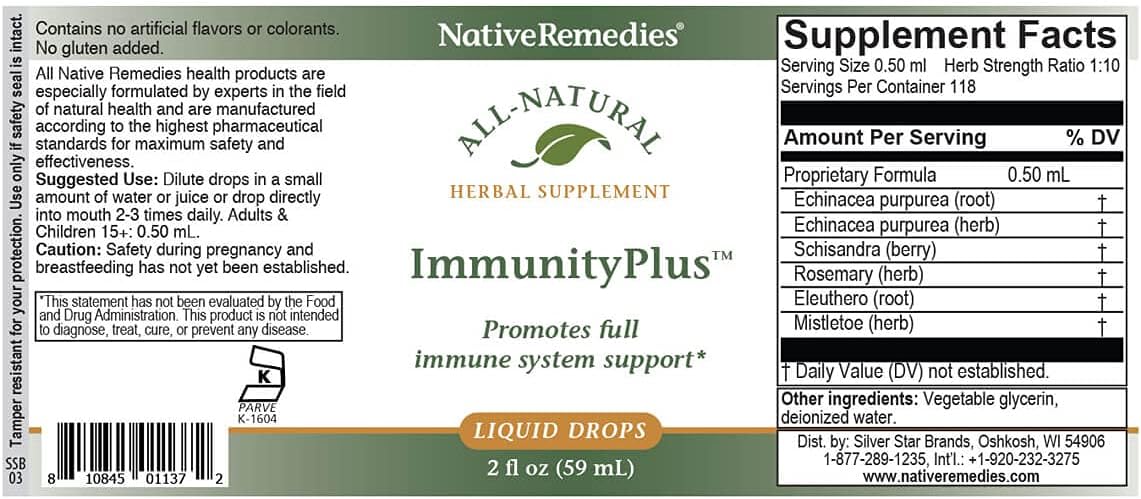 Native Remedies ImmunityPlus, 50 ml - görsel 5