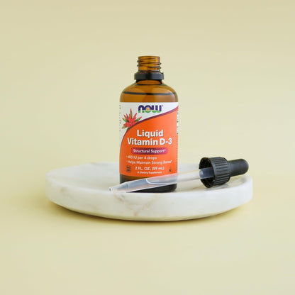 NOW Foods Liquid Vitamin D-3 – 2 fl oz (59 ml)