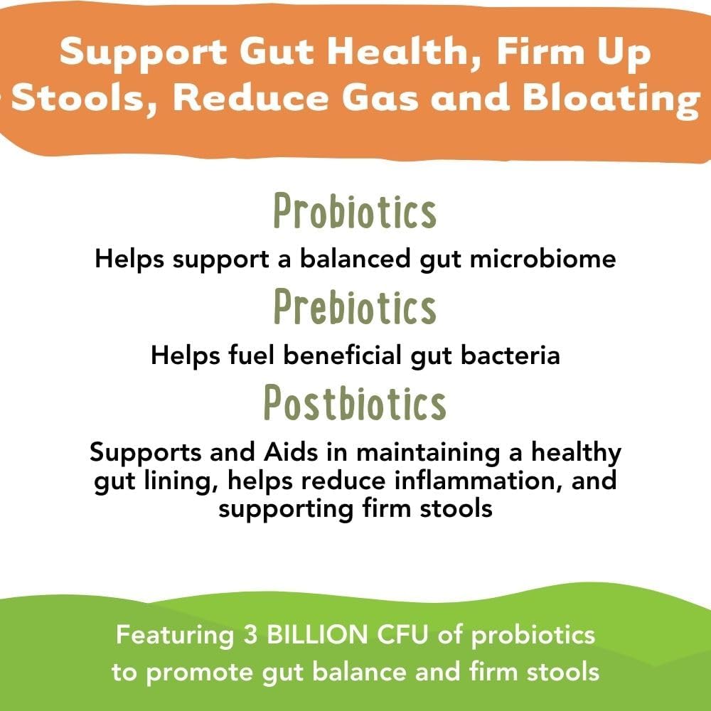 iHeartDogs Pupkin Probiotics, Prebiotics, Postbiotics, & Fibre for Dogs with Pumpkin, Gut-Soothing Bone Broth & Mushrooms - görsel 4