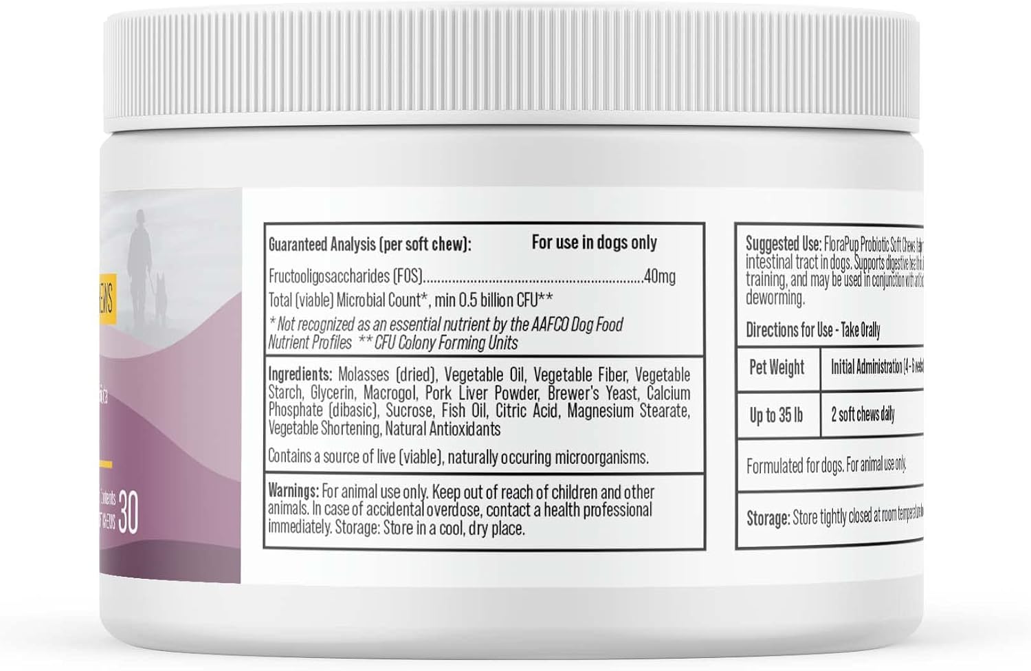 FloraPup Probiotic & Digestive Support for Dogs – Promotes & Maintains Gut Health, Supports Normal Immune Function - görsel 6