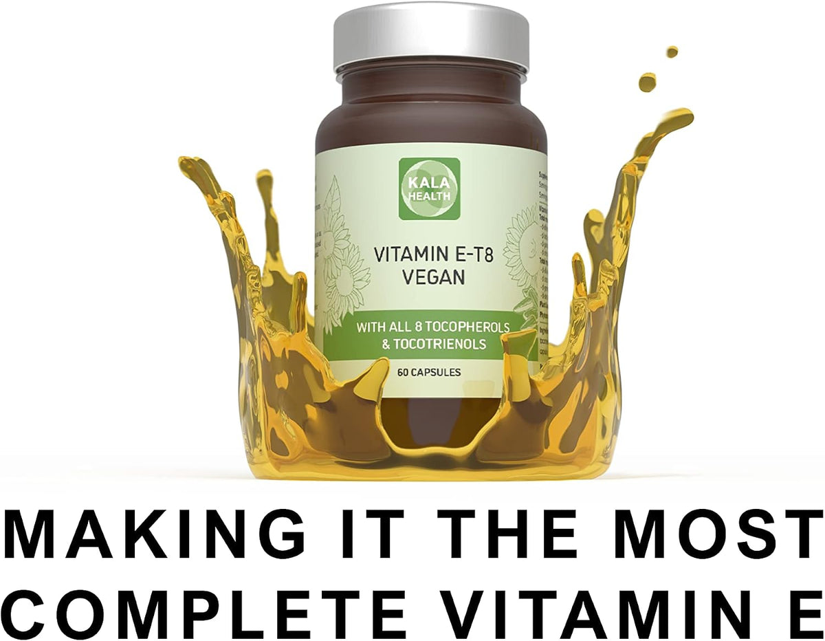Unique Vegan Formula with All 8 Tocopherols and Tocotrienols Vitamin E – No PAHs, Heavy Metals, Contaminants, or Preservatives – Certified Sustainable – Hair, Scars, and Skin (60 Soft gel capsule Capsules) - görsel 8