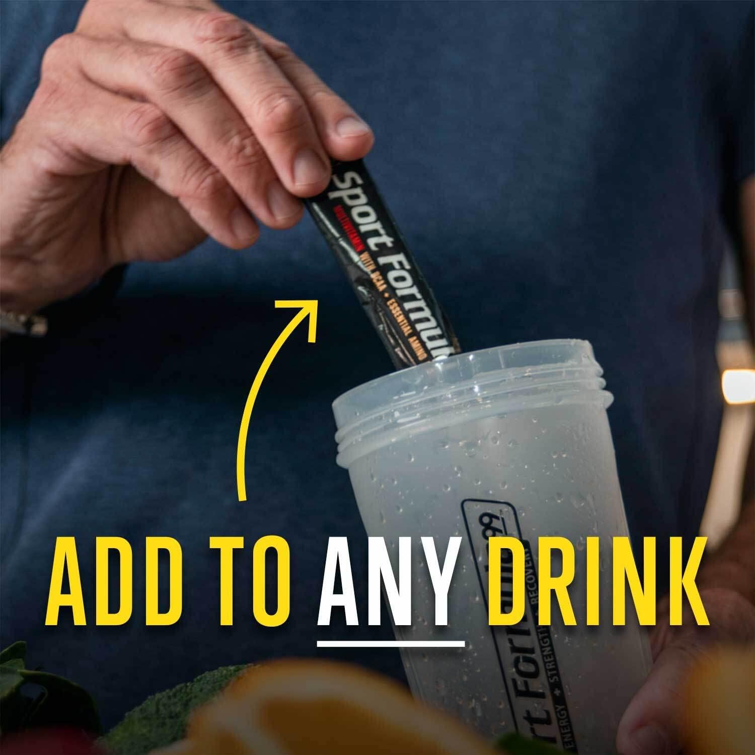 Sport Formula 99 Liquid Multivitamin Drink Mix – Keto-Friendly with BCAA & Electrolytes, Fruit Punch Sachets - görsel 4