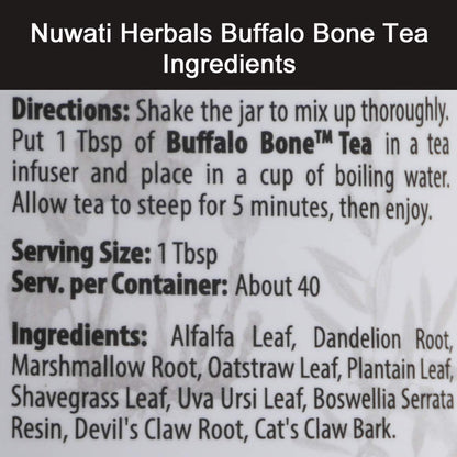Buffalo Bone Herbal Tea – Rich in Minerals for Bones, Hair & Skin – Loose Tea, 113 g