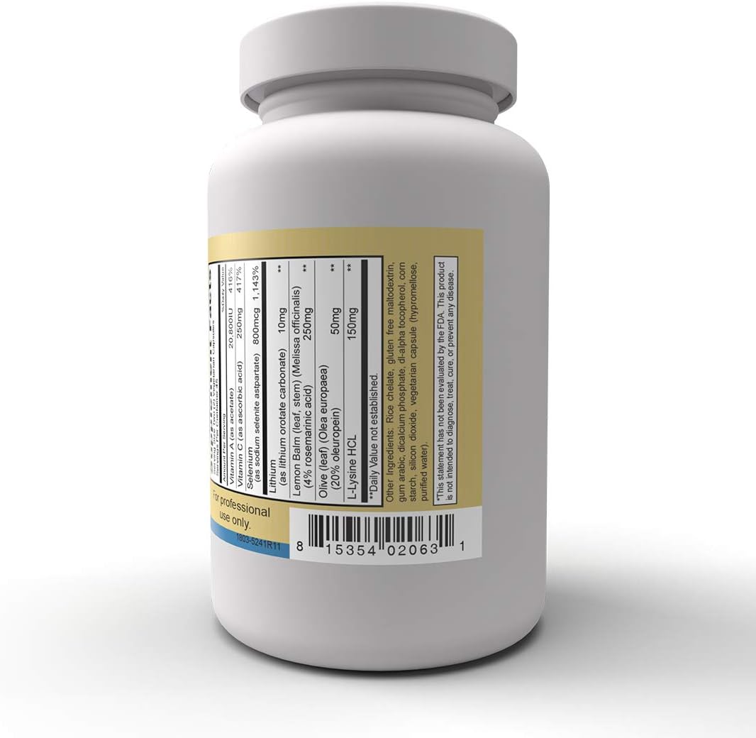 Priority One Vitamins H2PLX - Specialised Immune Support Formula with Lithium, Melissa Extract, and Other Critical Supportive Nutrients, 90 Vegetarian Capsules - görsel 4