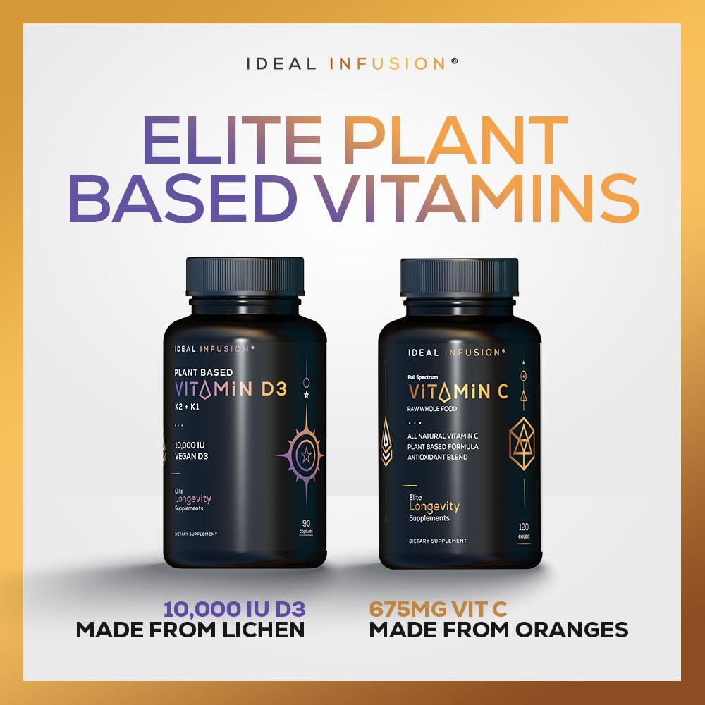 Ideal Infusion Vegan Vitamin D3 5000 IU with K2 (MK-7) Liquid Spray - Organic Plum Cinnamon (75 Servings) - görsel 5