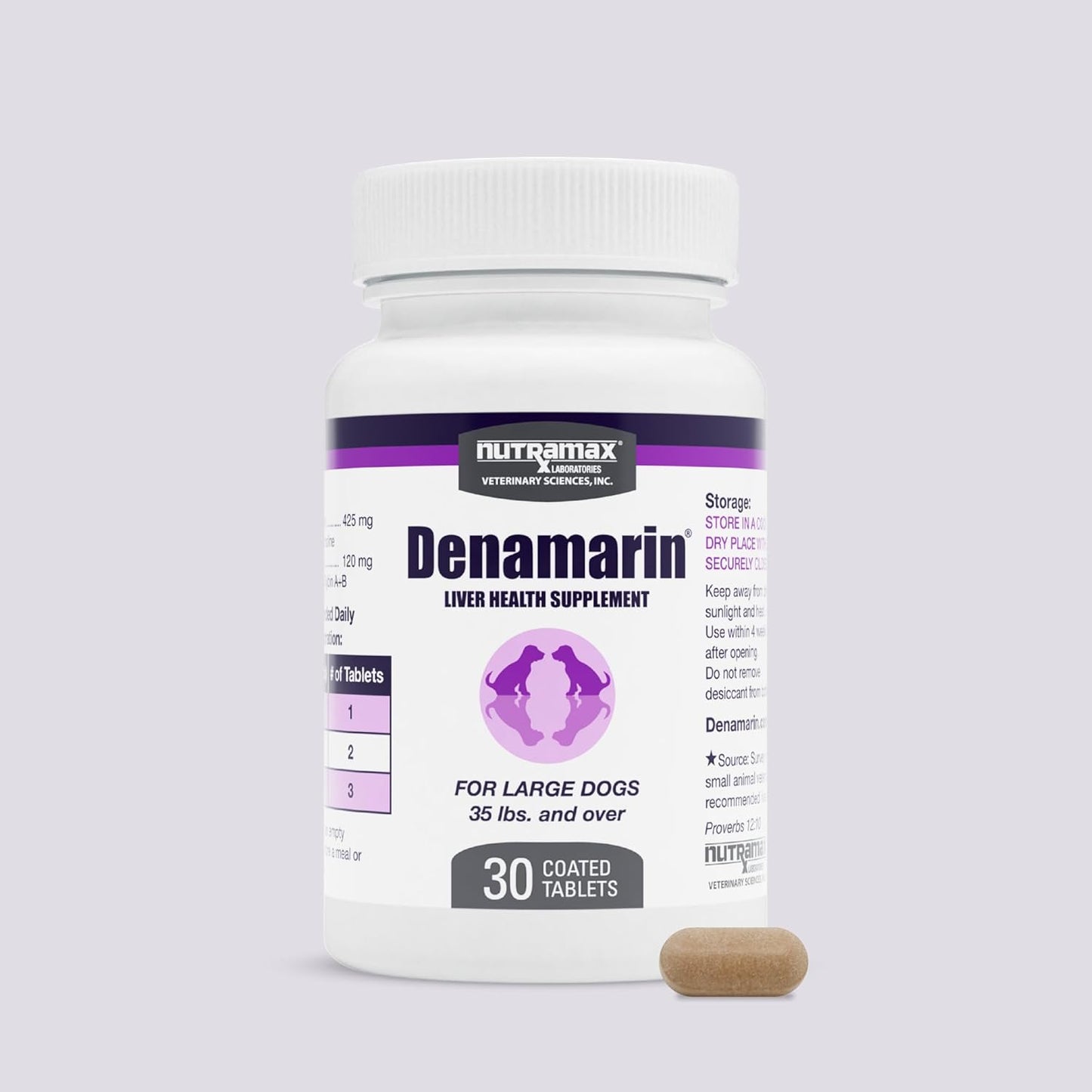 Nutramax Denamarin for Medium Dogs - Liver Support Supplement with SAMe and Silybin, 30 Coated Tablets - görsel 9