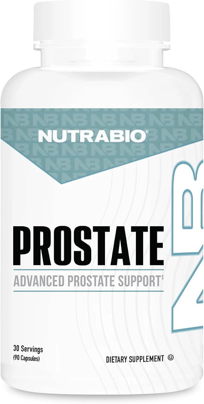 NutraBio Prostate - Advanced Prostate Function Support - Inflammation Defence and Antioxidant Support - 90 Capsules
