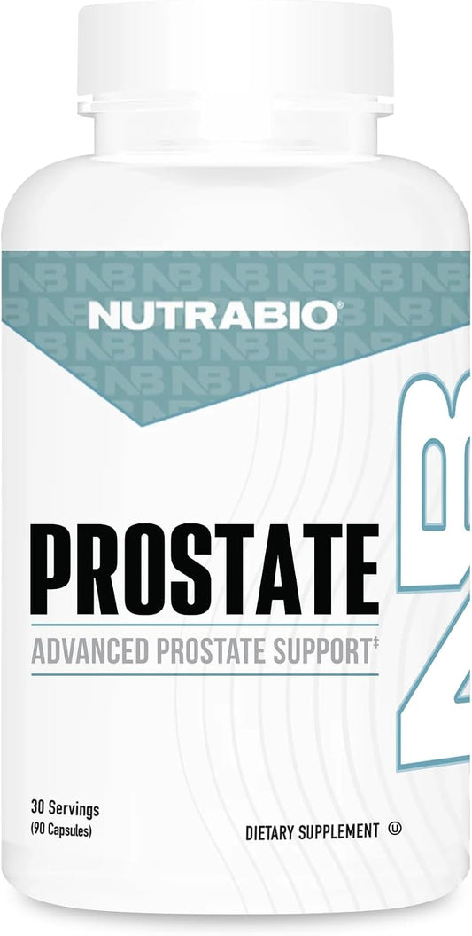 NutraBio Prostate - Advanced Prostate Function Support - Inflammation Defence and Antioxidant Support - 90 Capsules
