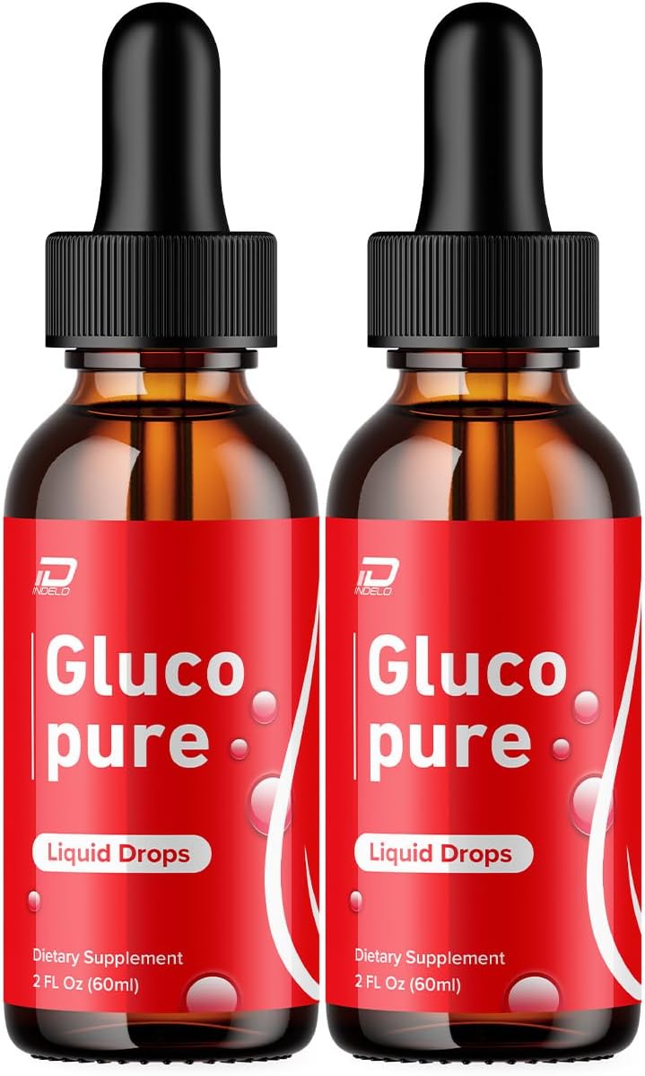 Gluco Pure Drops Healthy Formula - Extra Strength Liquid Dietary Supplement (2 Pack, 2 Month Supply) - görsel 1