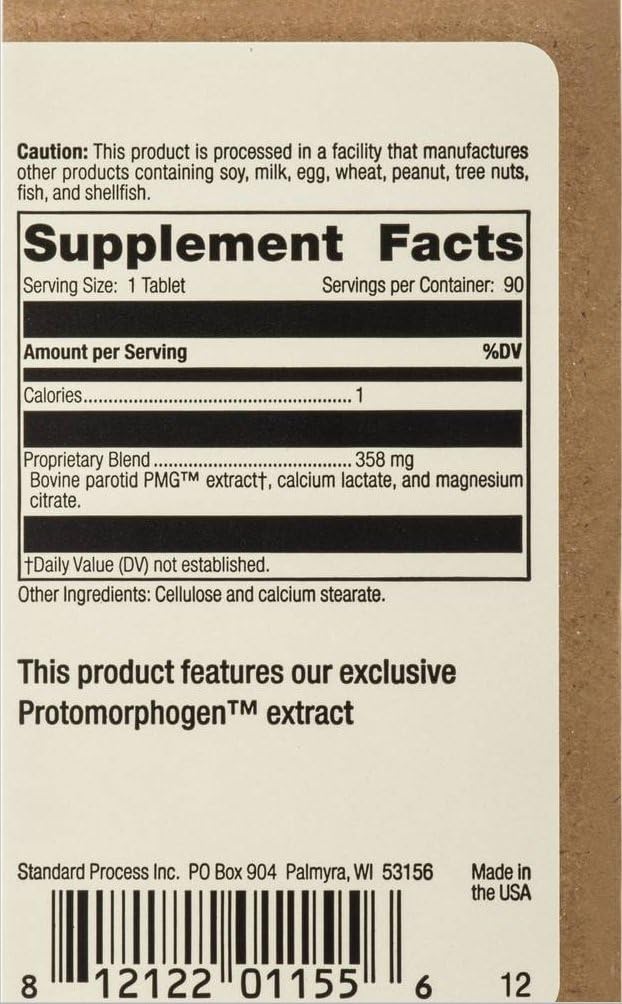 Standard Process Parotid PMG 90 Tablets - görsel 2