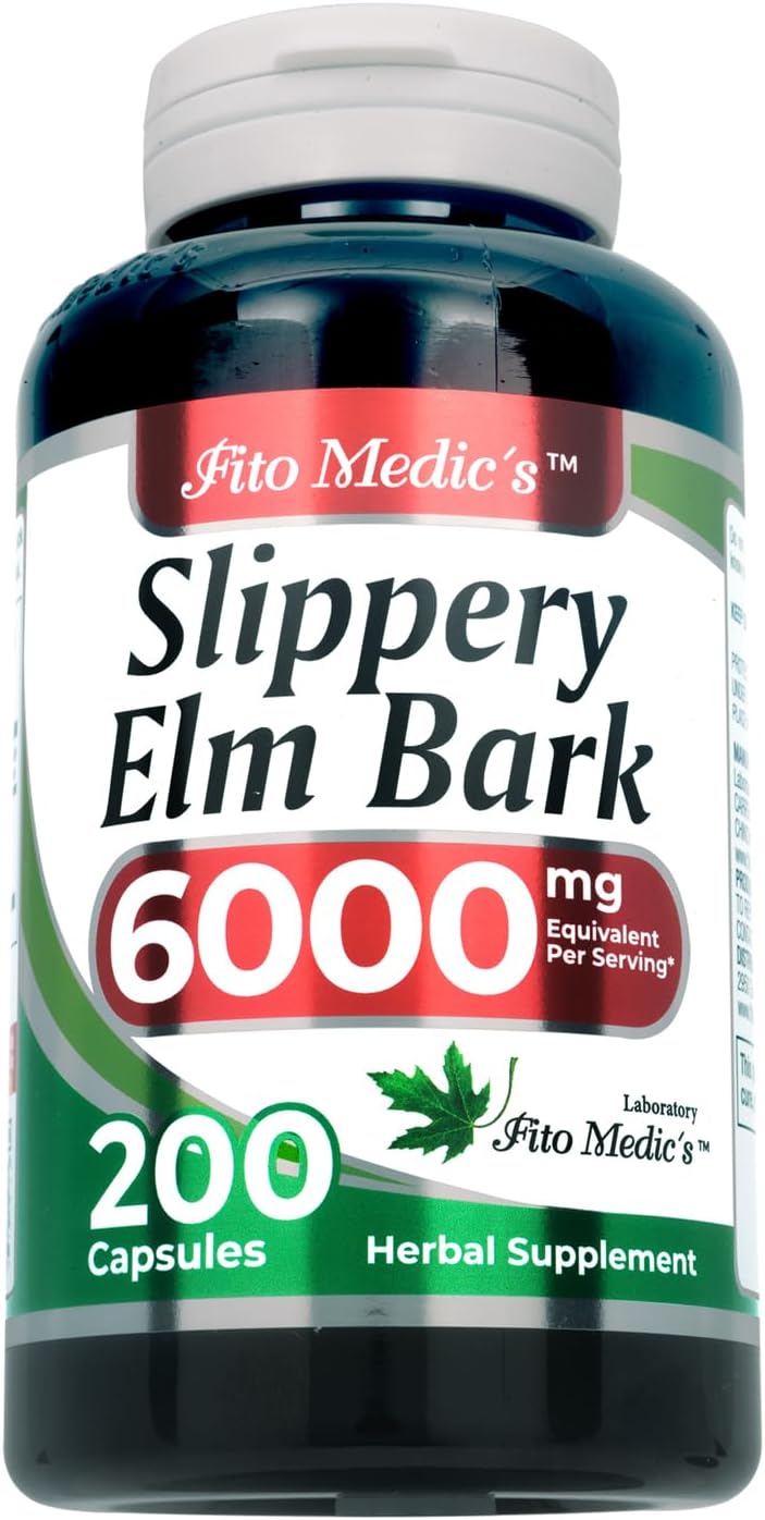 FITO MEDIC'S Lab Slippery Elm Bark Supplement, 200 Capsules - görsel 1