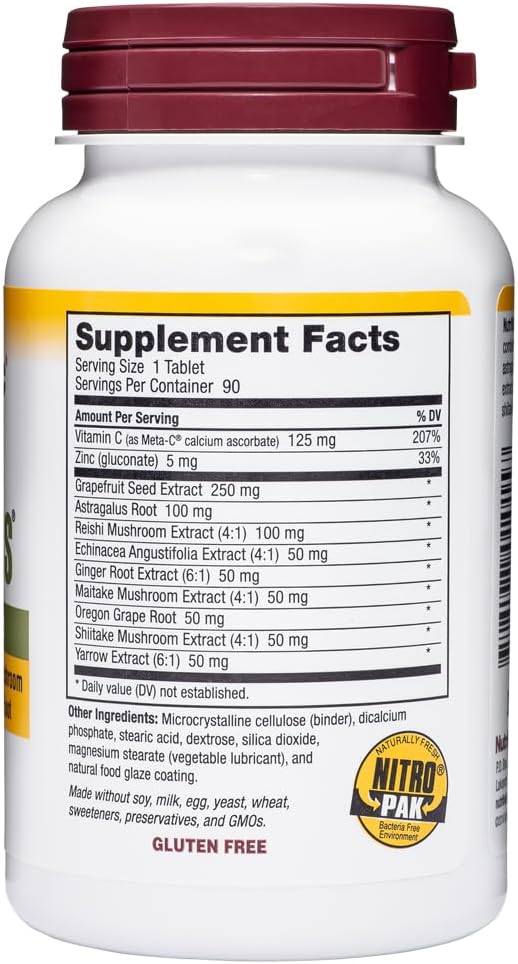 NutriBiotic DefensePlus – 11-in-1 Immune Support Supplement (90 Tablets) - görsel 3