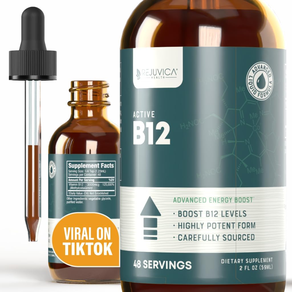 Rejuvica Health Active B-12 Liquid Supplement – 2 Pack - görsel 8