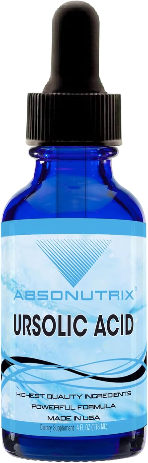Absonutrix Ursolic Acid 590mg High Potency Liquid Supplement – 118ml (200 Servings) - görsel 1