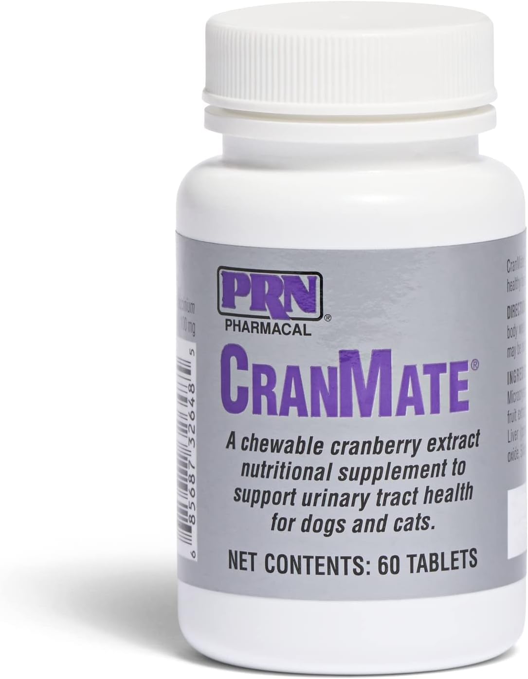 PRN Pharmacal CranMate Cranberry Supplement – Chewable for Dogs & Cats (60 Tablets) - görsel 1