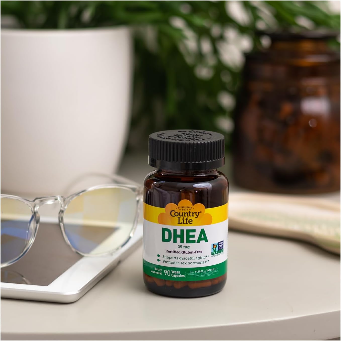 Country Life DHEA 25mg, 90 Vegan Capsules - görsel 7