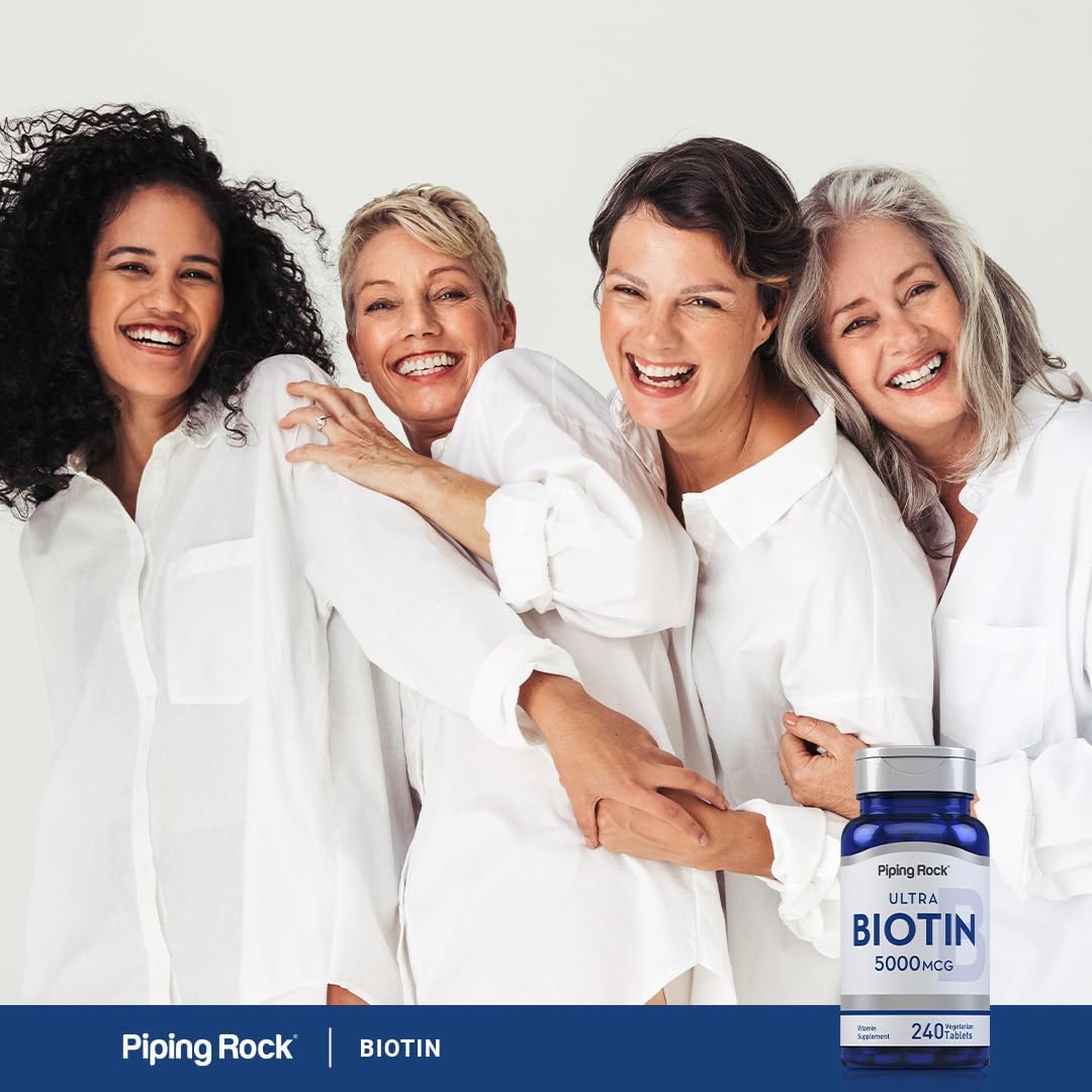 Piping Rock Biotin 5000mcg, 240 Tablets - görsel 6