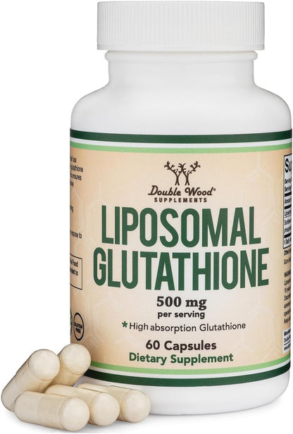 Double Wood Liposomal Glutathione - 500 mg, 60 Capsules