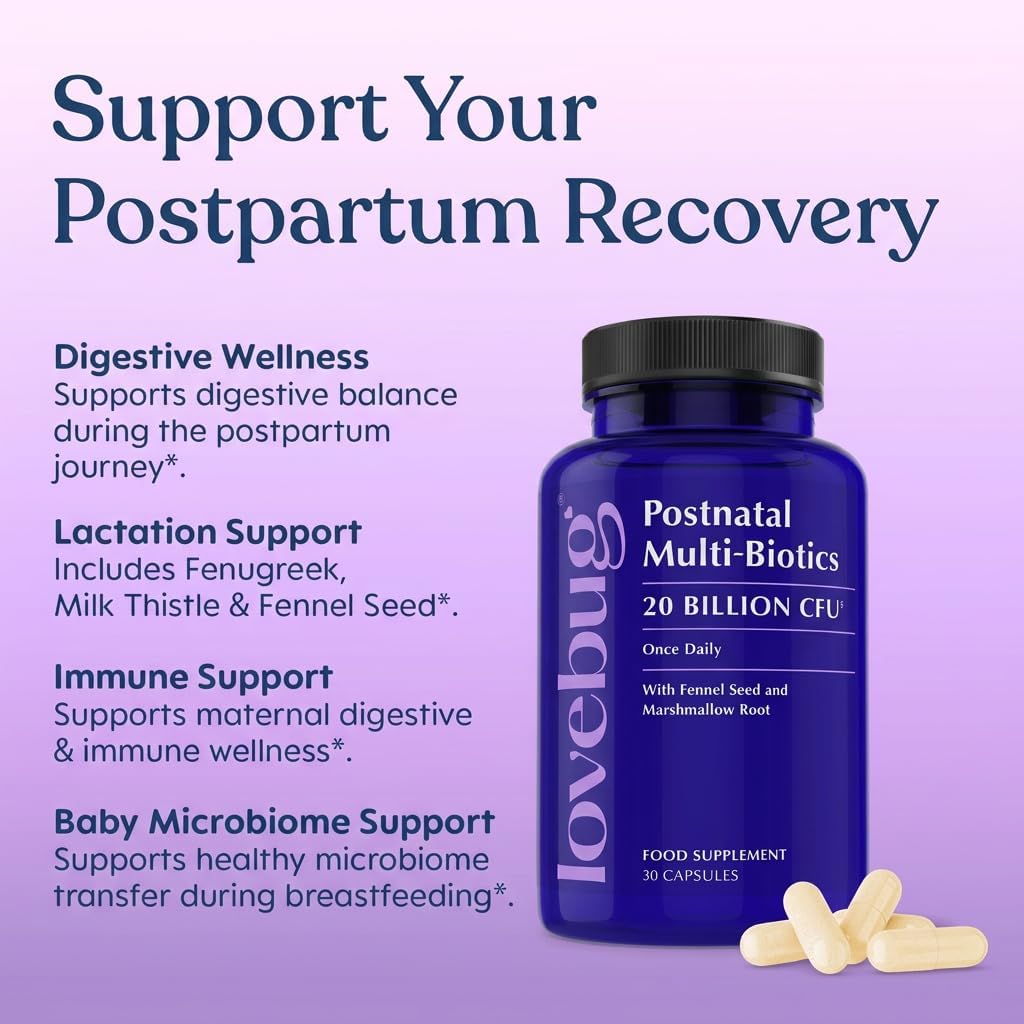 LOVEBUG Postnatal Probiotic – 30 Capsules - görsel 3