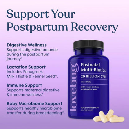 LOVEBUG Postnatal Probiotic – 30 Capsules