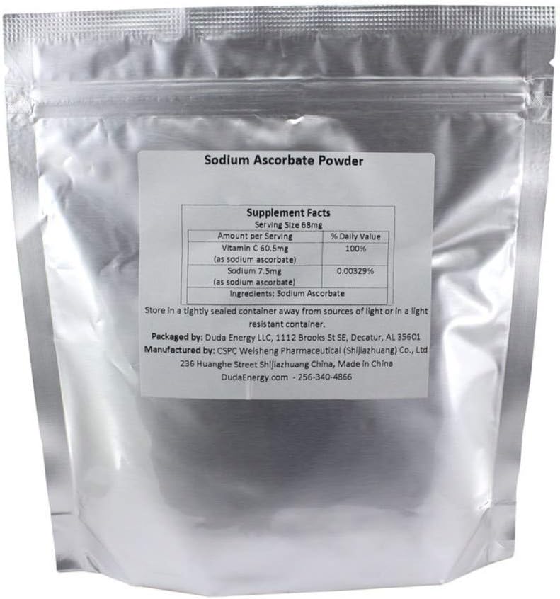 Sodium Ascorbate Powder, 227 g Bag - Food Grade, Non-GMO, BioActive Vitamin C - görsel 2