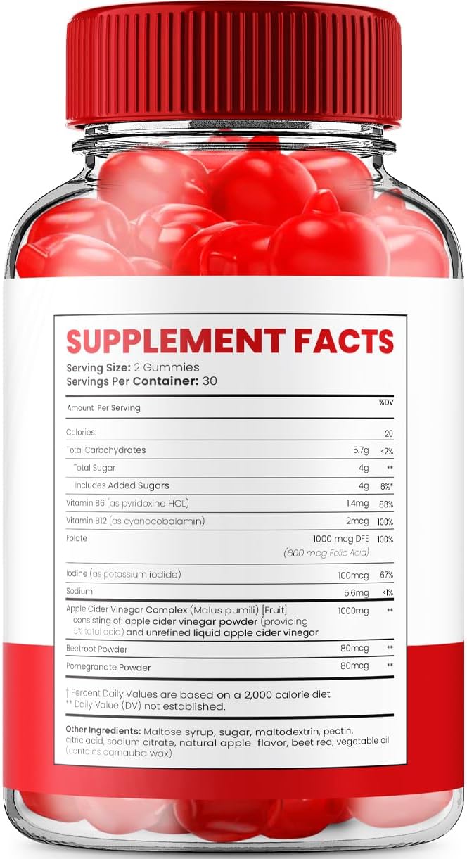 Ketologenic Keto ACV Gummies (3-Pack) – A Food Supplement with Apple Cider Vinegar & Vitamin B12 for Keto Diets - görsel 7