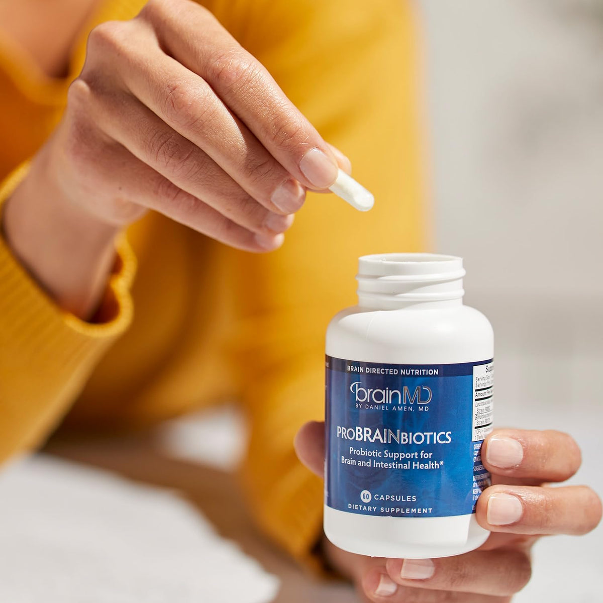 BRAINMD Dr Amen ProBRAINbiotics - 3 Billion CFU Probiotic, 60 Capsules - görsel 5
