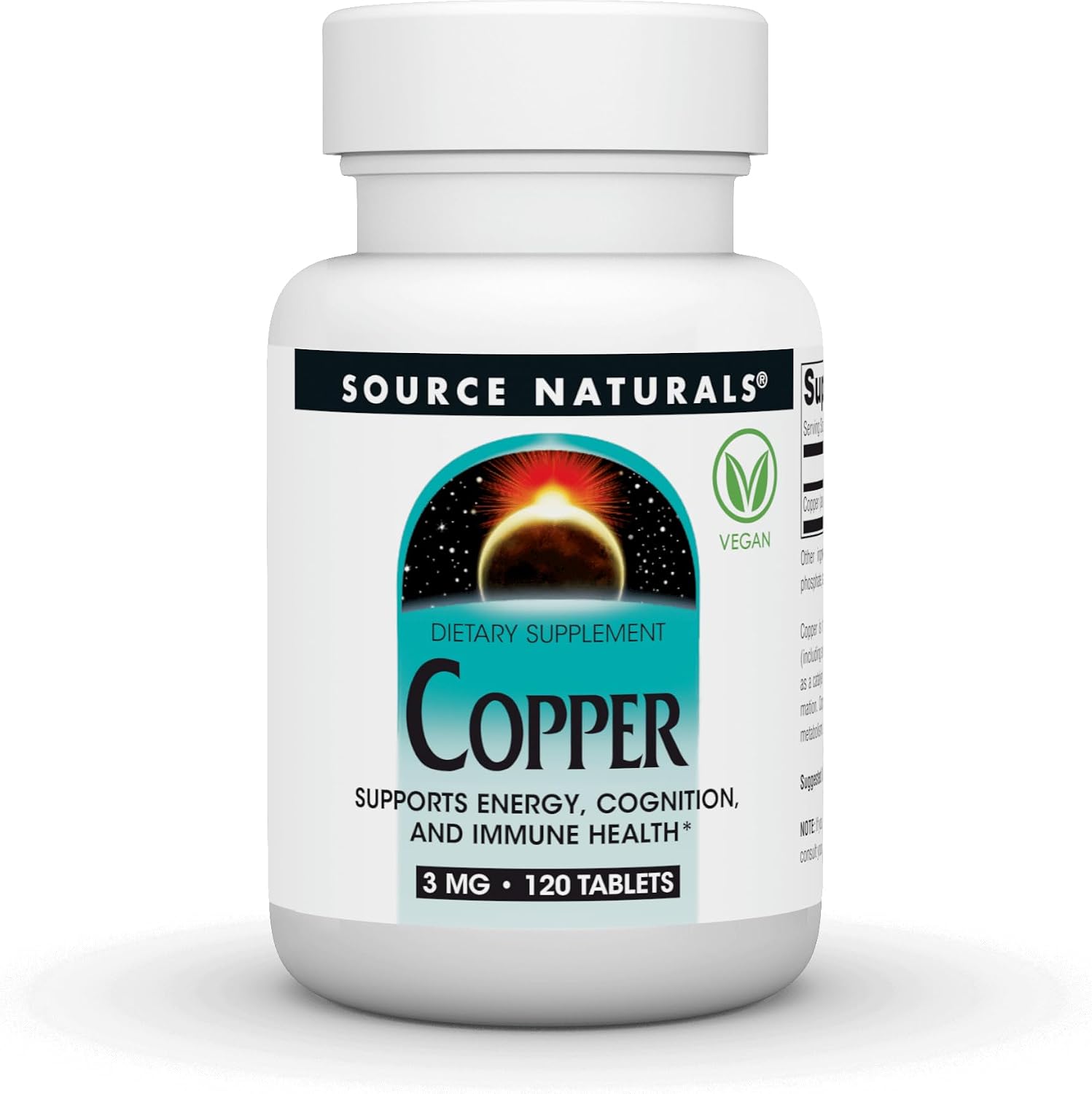 Source Naturals Copper, 3 mg - 120 Tablets - görsel 1